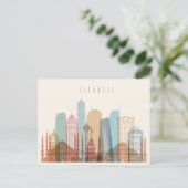 Istanbul, Turkije | City Skyline Briefkaart (Staand voorkant)