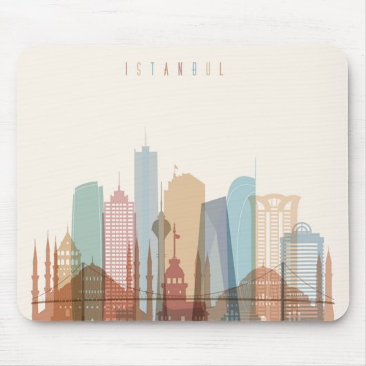 Istanbul, Turkije | City Skyline Muismat (Voorkant)