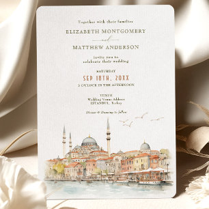 Istanbul Turkije Destination Wedding Kaart