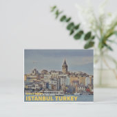 Istanbul Turkije | Galata Tower Briefkaart (Staand voorkant)
