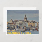 Istanbul Turkije | Galata Tower Briefkaart (Voorkant / Achterkant)