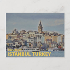 Istanbul Turkije | Galata Tower Briefkaart