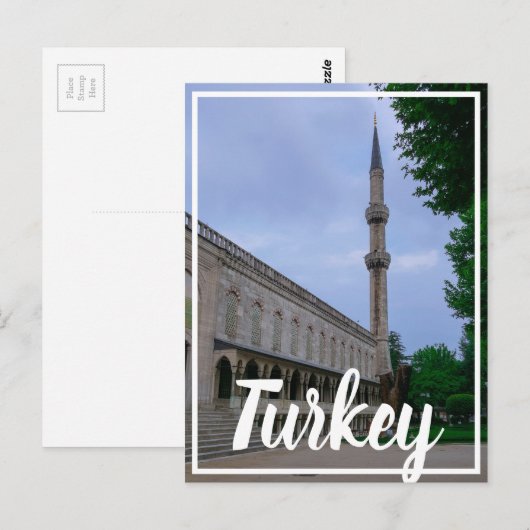 Istanbul Turkije het paleis Seraglio Topkapi Briefkaart (Voorkant / Achterkant)