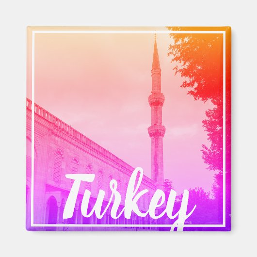 Istanbul Turkije het paleis Seraglio Topkapi Magneet (Voorkant)