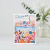 Istanbul Turkije Kunst Reizen Briefkaart (Staand voorkant)