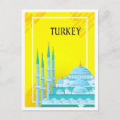 Istanbul Turkije Kunst Reizen Illustratie Briefkaart (Voorkant)
