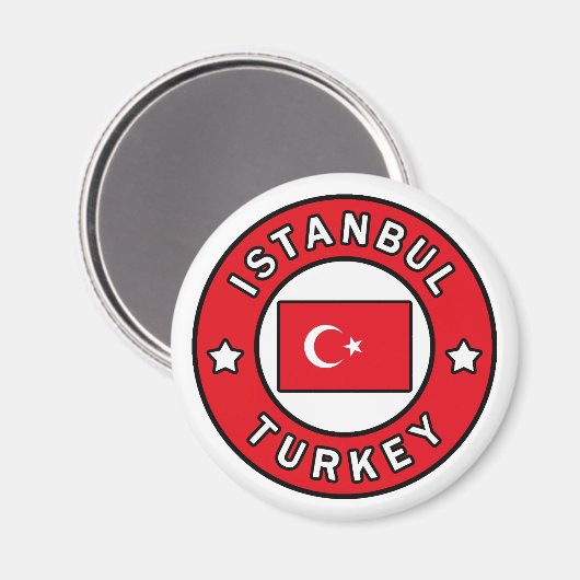 Istanbul Turkije Magneet (Voorkant / Achterkant)
