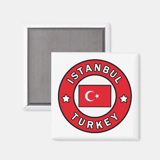 Istanbul Turkije Magneet (Voorkant / Achterkant)