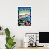 Istanbul, Turkije, panorama uitzicht op de kust Poster (Thuiskantoor)