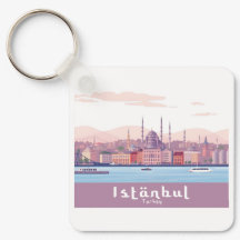 Istanbul Turkije pastel reisontwerp