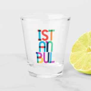 Istanbul Turkije Pop Art Letters Shot Glas