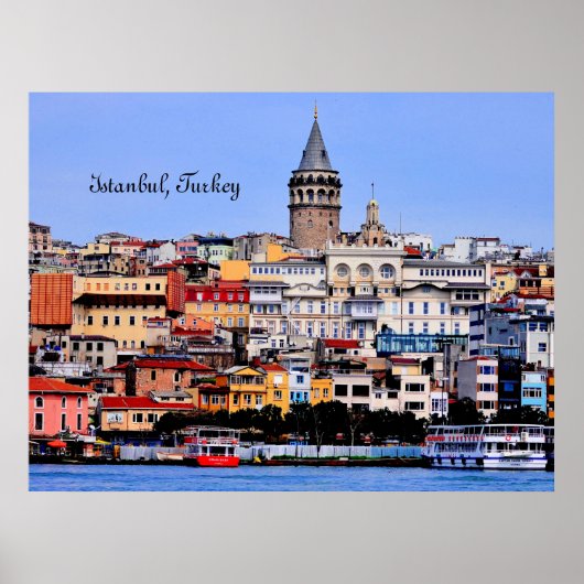 Istanbul, Turkije Poster (Voorkant)