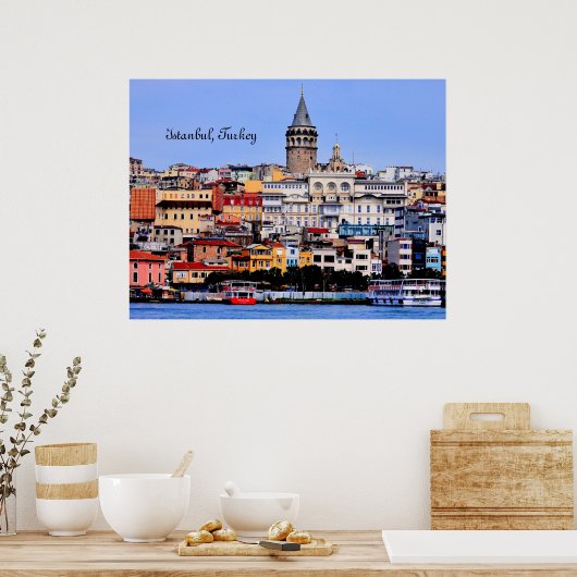 Istanbul, Turkije Poster (Keuken)
