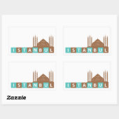 Istanbul, Turkije Rechthoekige Sticker (Vel)