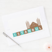 Istanbul, Turkije Rechthoekige Sticker (Envelop)