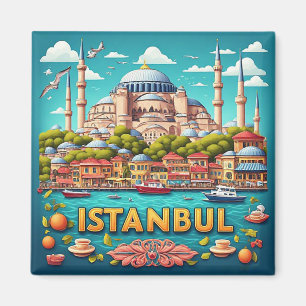 🧲 Istanbul Turkije Reisherinnering Voor Bezoekers Magneet
