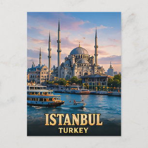 ✈️ Istanbul Turkije Reisherinneringen 🕌 Briefkaart