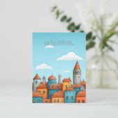 Istanbul Turkije Reizen Briefkaart (Staand voorkant)