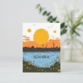 Istanbul Turkije Reizen Briefkaart (Staand voorkant)