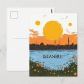 Istanbul Turkije Reizen Briefkaart (Voorkant / Achterkant)