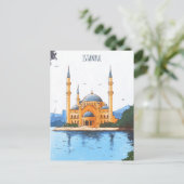 Istanbul Turkije Reizen Briefkaart (Staand voorkant)