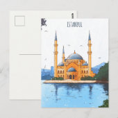 Istanbul Turkije Reizen Briefkaart (Voorkant / Achterkant)