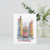 Istanbul Turkije Reizen Briefkaart (Staand voorkant)