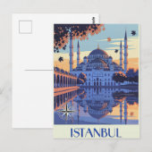 Istanbul, Turkije reizen Briefkaart (Voorkant / Achterkant)