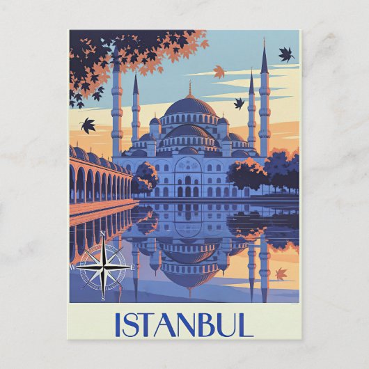 Istanbul, Turkije reizen Briefkaart (Voorkant)