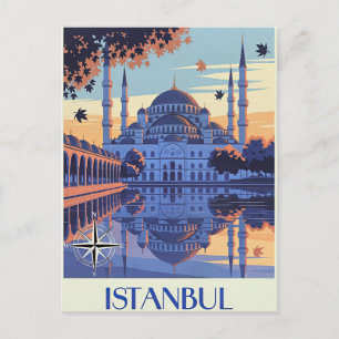 Istanbul, Turkije reizen Feestdagenkaart