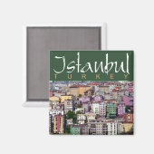 Istanbul Turkije Reizen Foto Souvenir Magneten (Voorkant / Achterkant)