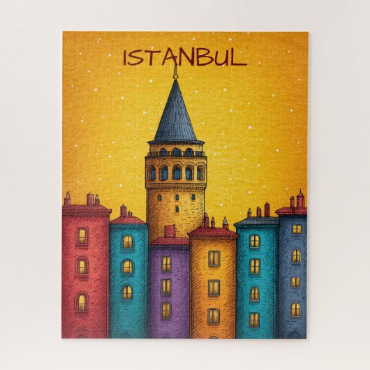 Istanbul Turkije Reizen Legpuzzel (Verticaal)