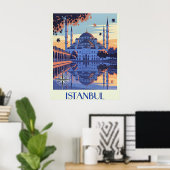 Istanbul, Turkije reizen Poster (Thuiskantoor)