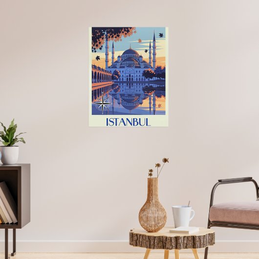 Istanbul, Turkije reizen Poster (Woonkamer 3)
