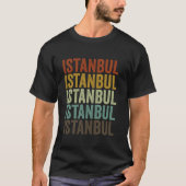 Istanbul Turkije Retro Vintage T-shirt (Voorkant)
