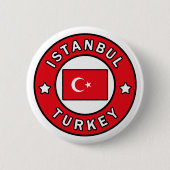 Istanbul Turkije Ronde Button 5,7 Cm (Voorkant)