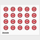 Istanbul Turkije Ronde Sticker (Vel)