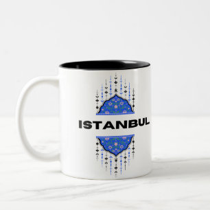 Istanbul Turkije Souvenir Tweekleurige Koffiemok