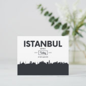 Istanbul, Turkije | Stadscoördinaten Briefkaart (Staand voorkant)