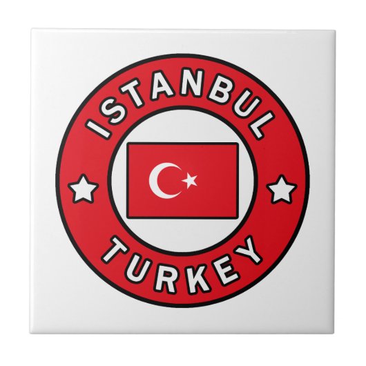 Istanbul Turkije Tegeltje (Voorkant)