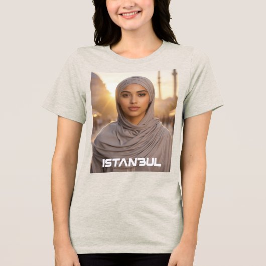 ISTANBUL - TURKIJE Tri-Blend SHIRT (Voorkant)
