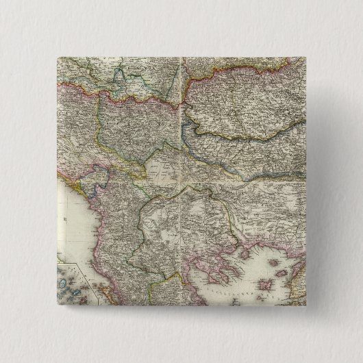 Istanbul, Turkije Vierkante Button 5,1 Cm (Voorkant)