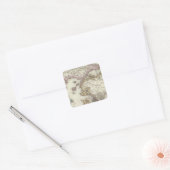 Istanbul, Turkije Vierkante Sticker (Envelop)