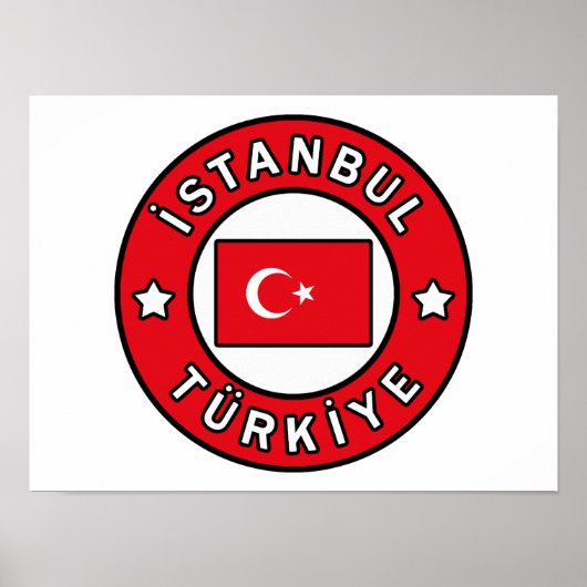 Istanbul Turkiye Poster (Voorkant)