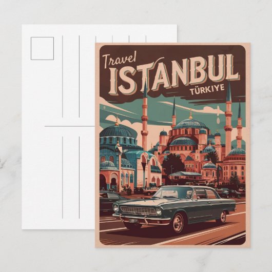Istanbul turkiye reis herinneringen cadeaus briefkaart (Voorkant / Achterkant)