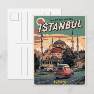 Istanbul turkiye reis vintage souvenirs cadeaus briefkaart