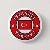 İstanbul Türkiye Ronde Button 5,7 Cm (Voorkant)