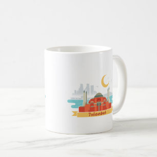 Istanbul Turkiye Souvenir Kleurrijk Koffiemok