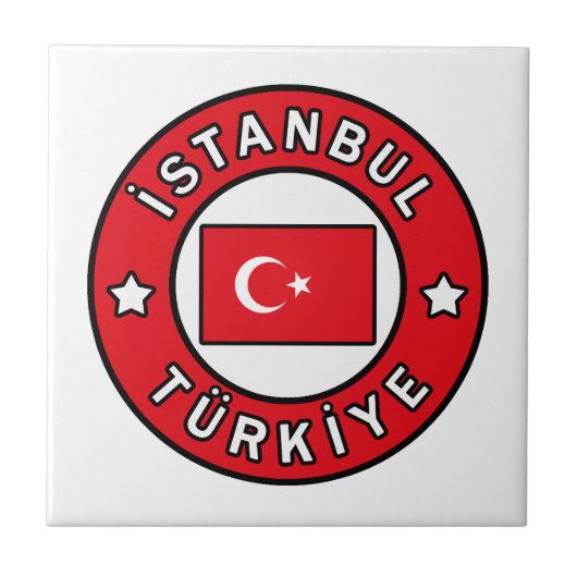 İstanbul Türkiye Tegeltje (Voorkant)