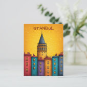 Istanbul Turkiye Travel Briefkaart (Staand voorkant)